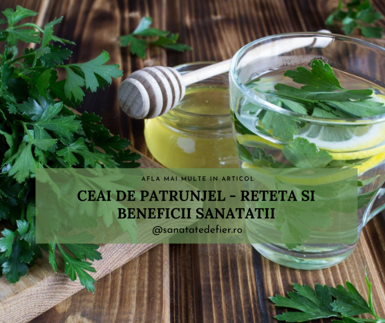 Ceai de patrunjel – remediu pentru anemie, infectii urinare, pietre la rinichi